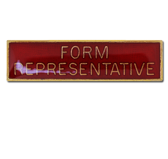 Form Representative Squared Edge Bar Badge