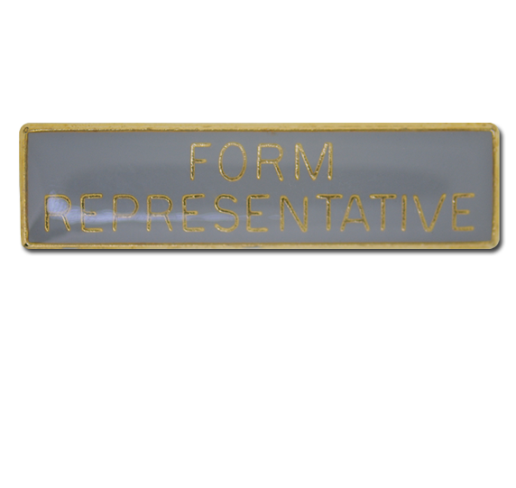 Form Representative Squared Edge Bar Badge