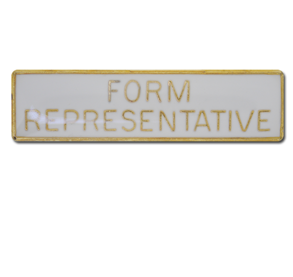 Form Representative Squared Edge Bar Badge