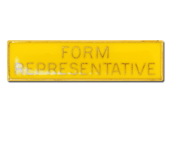 Form Representative Squared Edge Bar Badge