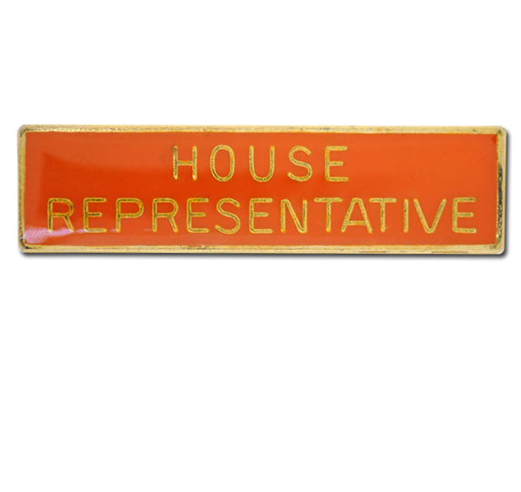 House Representative Squared Edge Bar Badge