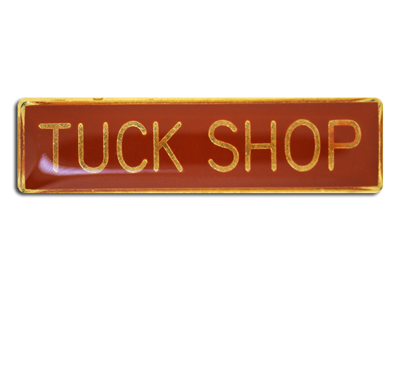 Tuck Shop Squared Edge Bar Badge
