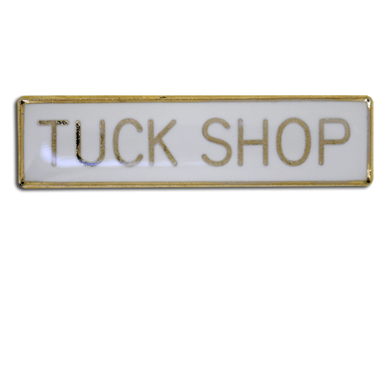 Tuck Shop Squared Edge Bar Badge