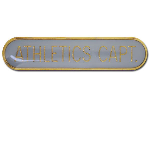 Athletics Captain Rounded Edge Bar Badge