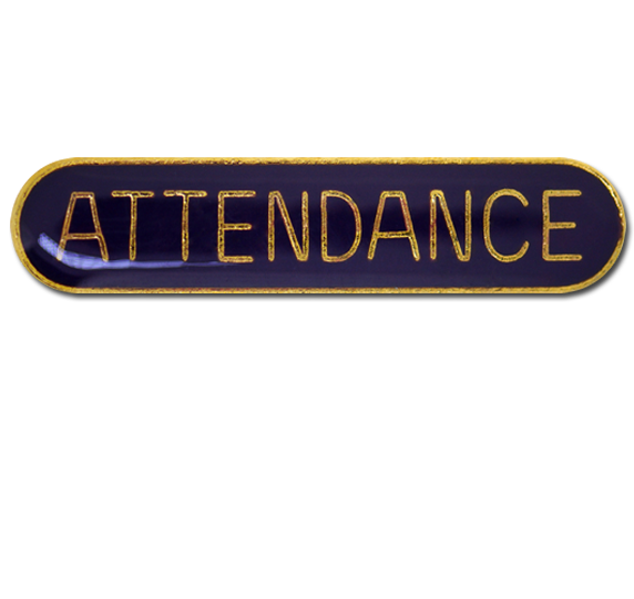 Attendance Rounded Edge Bar Badge