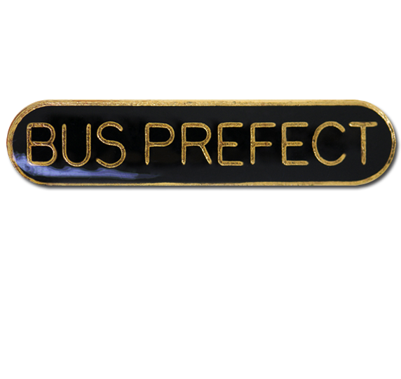 Bus Prefect Rounded Edge Bar Badge