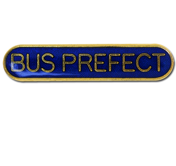 Bus Prefect Rounded Edge Bar Badge