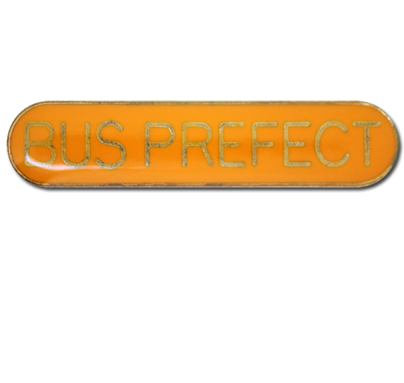 Bus Prefect Rounded Edge Bar Badge