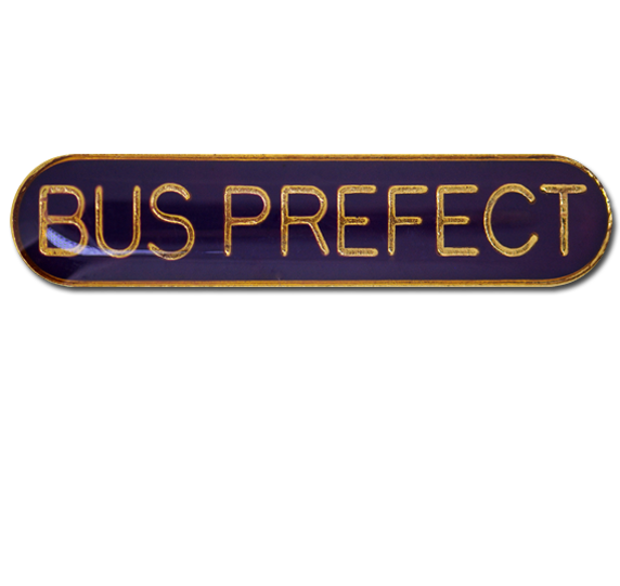 Bus Prefect Rounded Edge Bar Badge