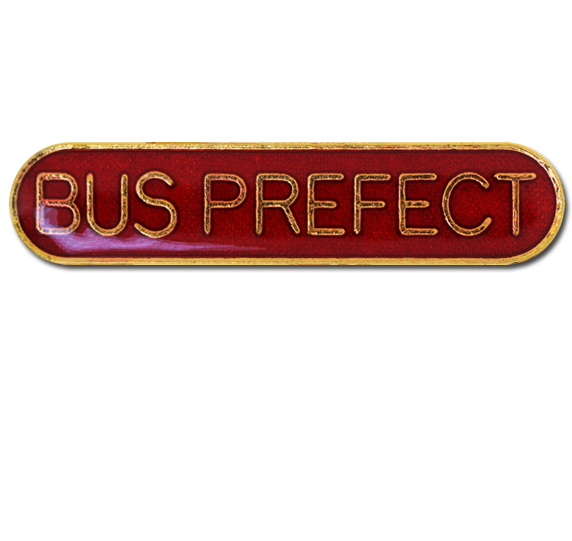 Bus Prefect Rounded Edge Bar Badge