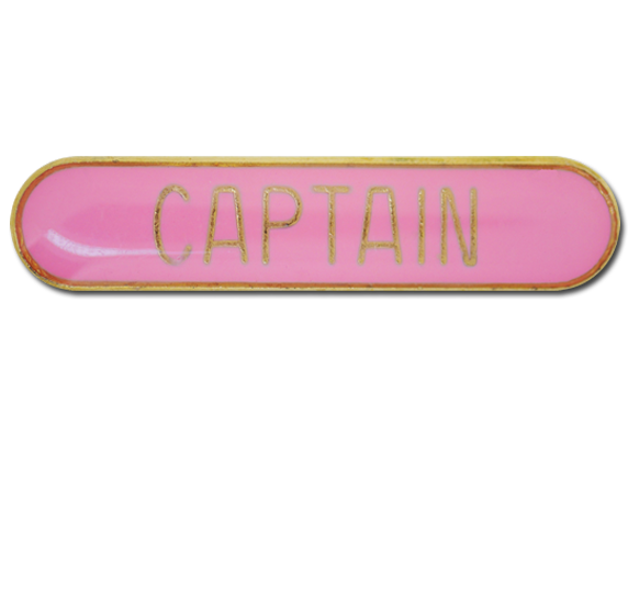 Captain Rounded Edge Bar Badge