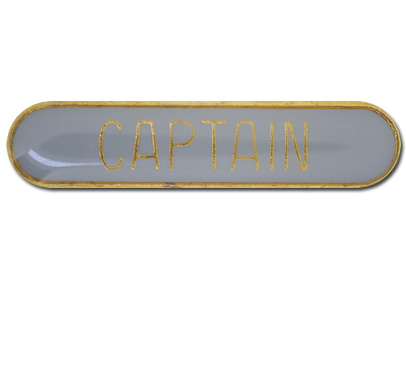 Captain Rounded Edge Bar Badge