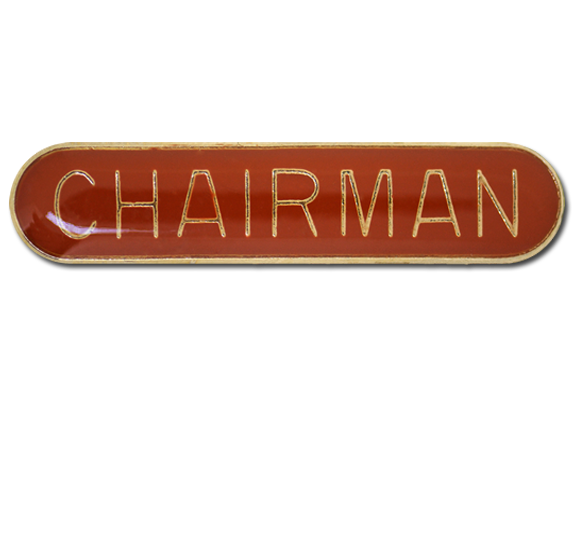 Chairman Rounded Edge Bar Badge