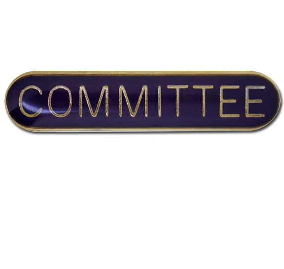 Committee Rounded Edge Bar Badge