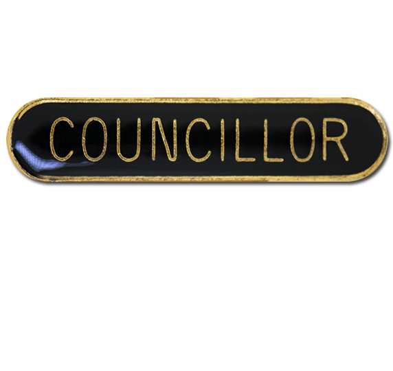 Councillor Rounded Edge Bar Badge