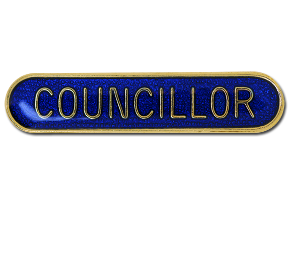 Councillor Rounded Edge Bar Badge