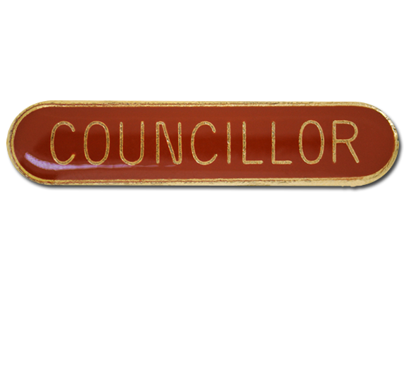 Councillor Rounded Edge Bar Badge