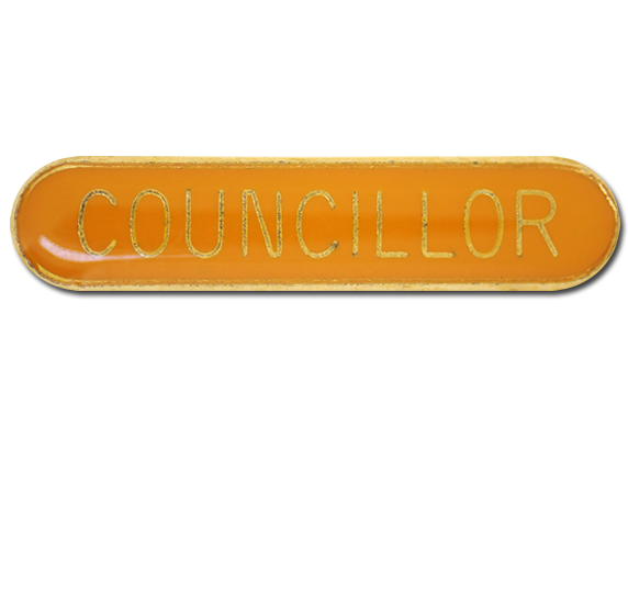 Councillor Rounded Edge Bar Badge