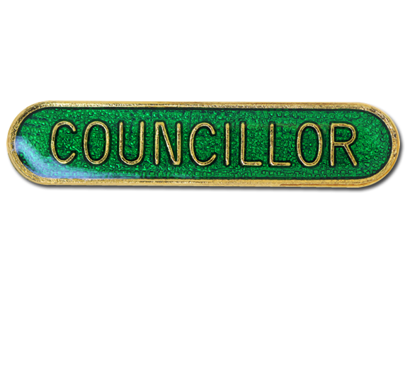 Councillor Rounded Edge Bar Badge