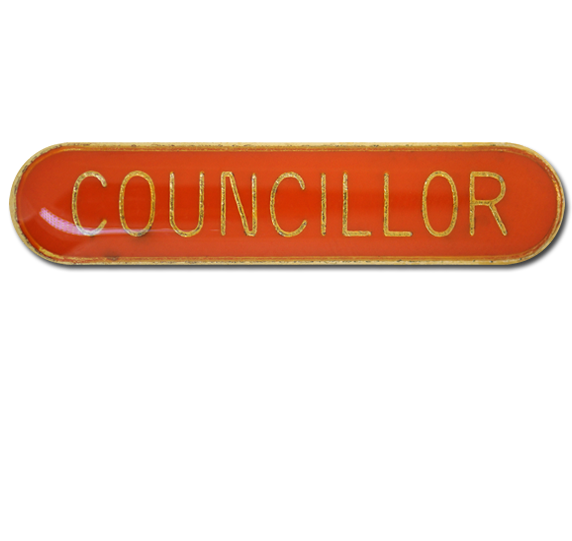Councillor Rounded Edge Bar Badge