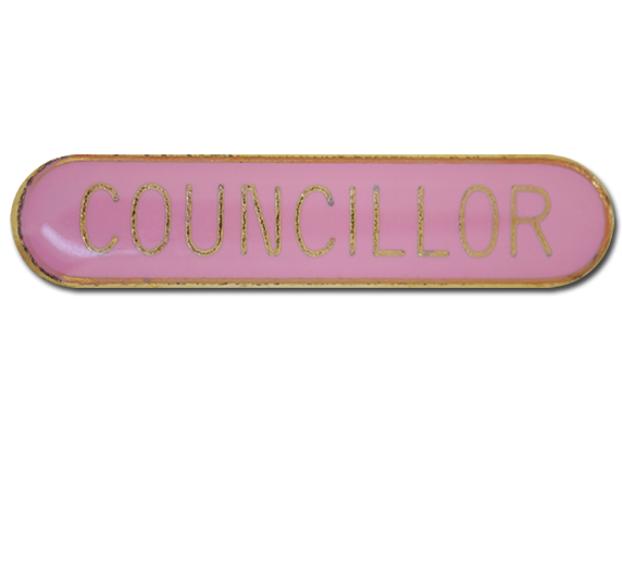 Councillor Rounded Edge Bar Badge