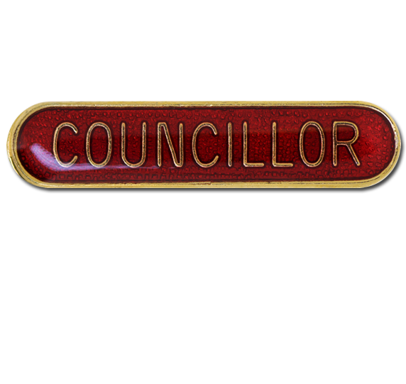 Councillor Rounded Edge Bar Badge