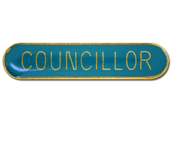 Councillor Rounded Edge Bar Badge