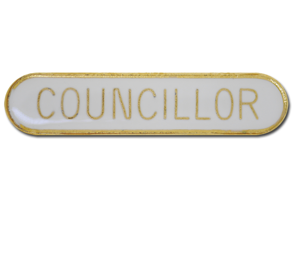 Councillor Rounded Edge Bar Badge