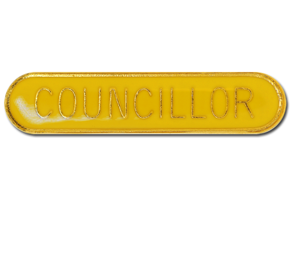 Councillor Rounded Edge Bar Badge