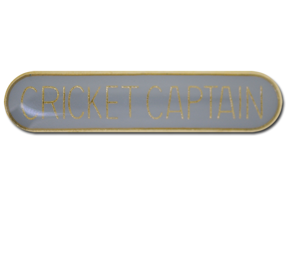 Cricket Captain Rounded Edge Bar Badge