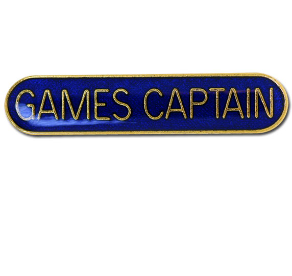 Games Captain Rounded Edge Bar Badge