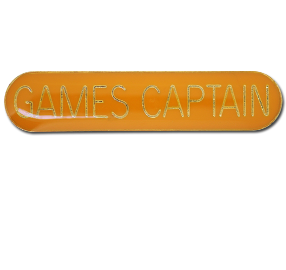 Games Captain Rounded Edge Bar Badge