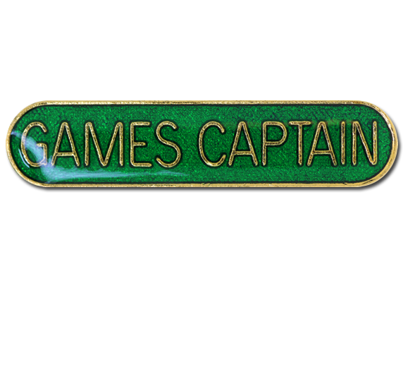 Games Captain Rounded Edge Bar Badge