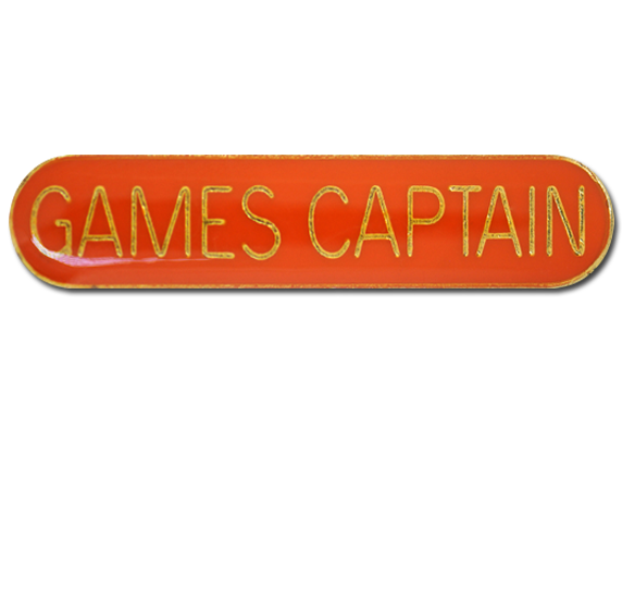 Games Captain Rounded Edge Bar Badge