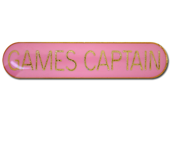 Games Captain Rounded Edge Bar Badge