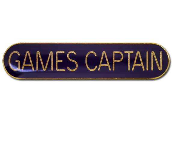 Games Captain Rounded Edge Bar Badge