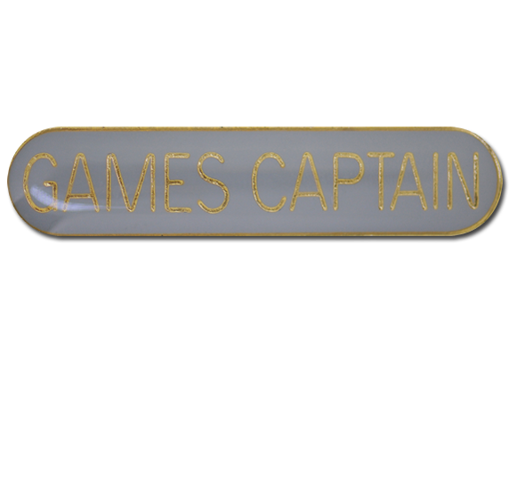 Games Captain Rounded Edge Bar Badge