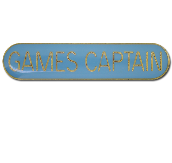 Games Captain Rounded Edge Bar Badge