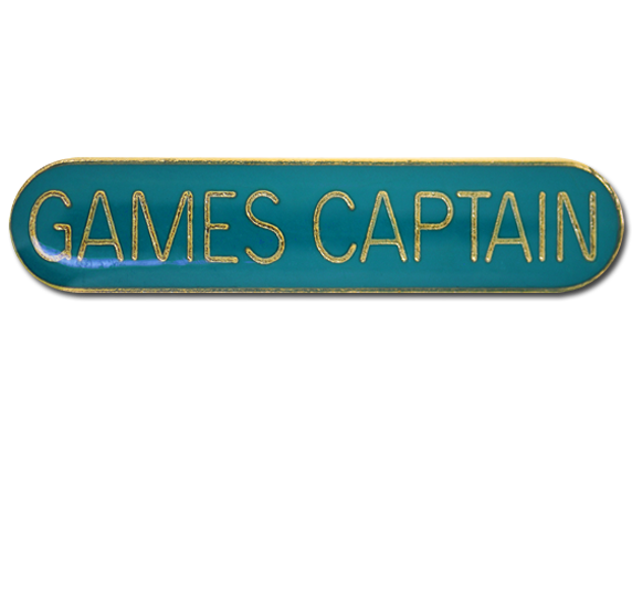 Games Captain Rounded Edge Bar Badge