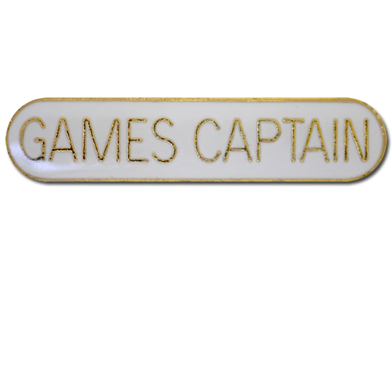 Games Captain Rounded Edge Bar Badge