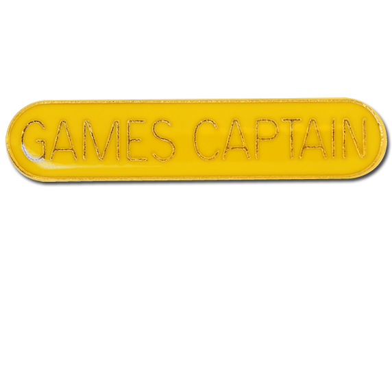 Games Captain Rounded Edge Bar Badge