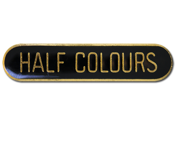 Half Colours Rounded Edge Bar Badge