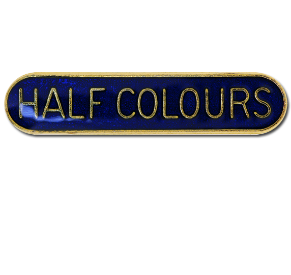 Half Colours Rounded Edge Bar Badge