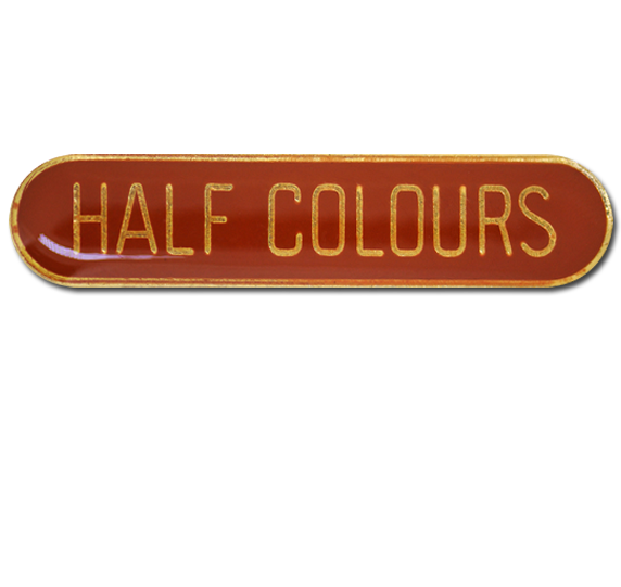 Half Colours Rounded Edge Bar Badge