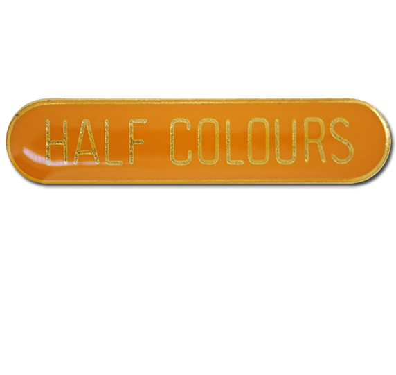 Half Colours Rounded Edge Bar Badge