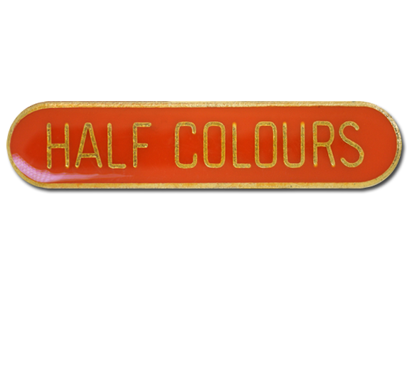 Half Colours Rounded Edge Bar Badge