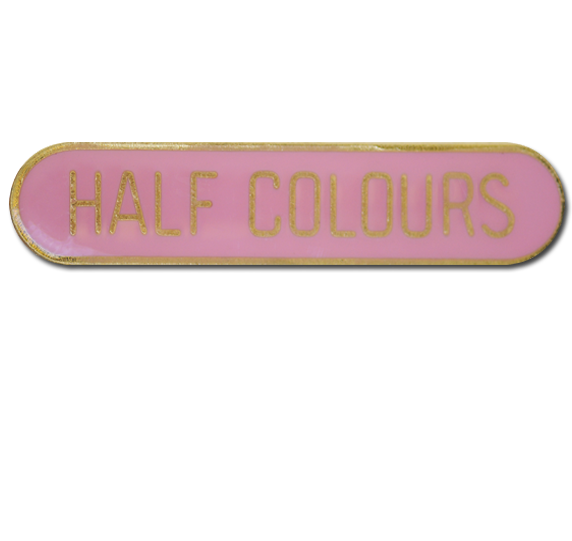 Half Colours Rounded Edge Bar Badge