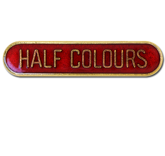 Half Colours Rounded Edge Bar Badge