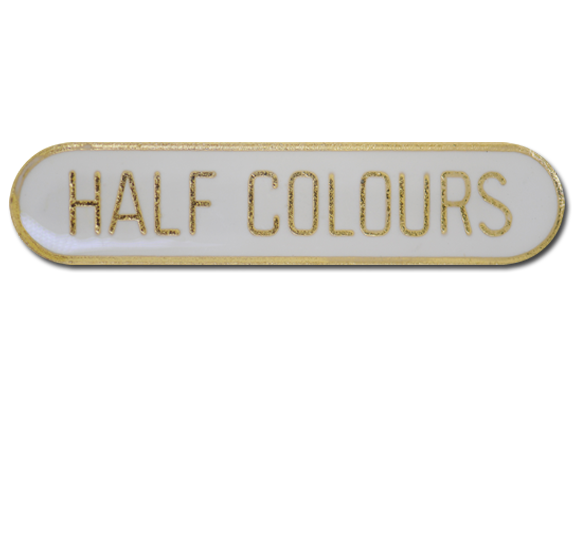 Half Colours Rounded Edge Bar Badge