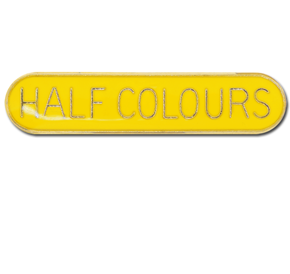 Half Colours Rounded Edge Bar Badge